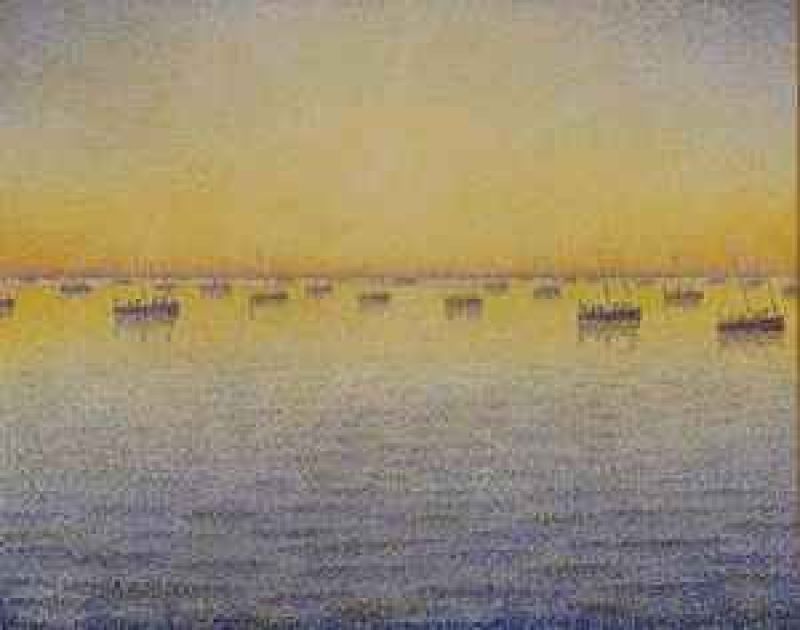 setting sun sardine fishing adagio opus 221 from the sea the boats concarneau series 1891.jpg